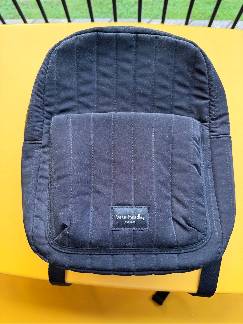 Vera Bradley Quilted Black Backpack